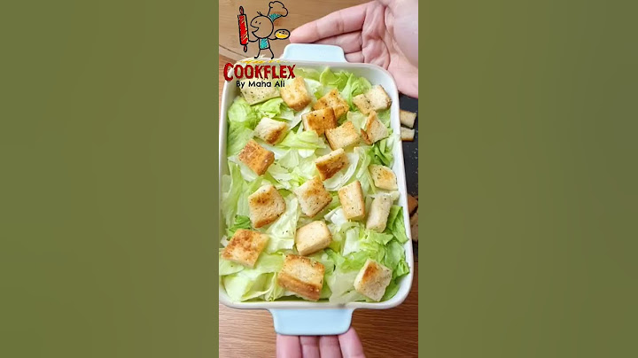 سلطة سيزرالدجاج طريقة ألذ السلطات الإيطالية Caesar Salad #shorts