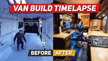 Gaming Van Conversion TIMELAPSE met commentaar