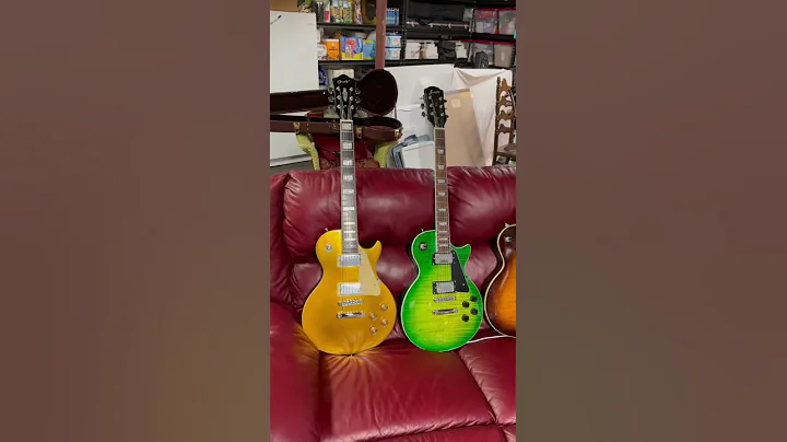 Three Les Pauls sitting next to each other
