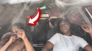 HOTBOX IN THE TRMECHES EP 4: MY HOMIE COULDNT HANDLE THE PACKWRAP 😂🍃🍃