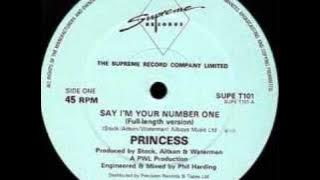 Princess - Say I'm Your Number One / S.O.S. Band - Just Be Good To Me (Mix)