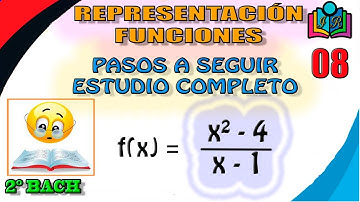TEMA 8:🚀REPRESENTACIÓN gráfica de FUNCIONES RACIONALES✅PASOS a seguir. ✅ESTUDIO COMPLETO.
