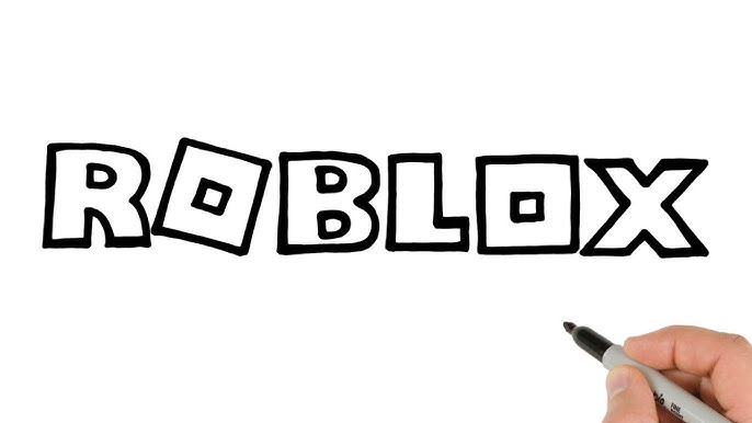 How to Draw Roblox Logo - Step by Step 