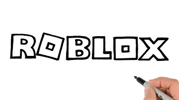 How to Draw Roblox Logo Easy
