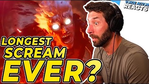 A 20 SECOND SCREAM! Voice Actor Reacts to Liam O