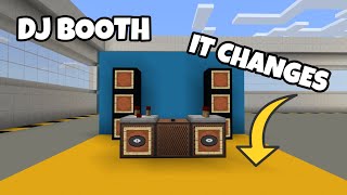 DJ BOOTH in Minecraft Bedrock Edition!!