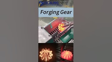 Forging descaling machine for induction heated forging gear surface scale removal #surfacetreatment