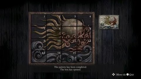 FATAL FRAME: Mask of the Lunar Eclipse - Sliding Puzzle With Numbers