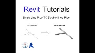 Revit Tutorial: Single Line Pipe to Double lines pipe