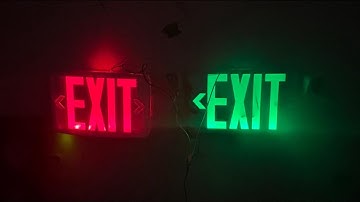 Sat Nov 1st Emergency light test (New Exit Sign Spots)
