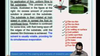 Mod-06 Lec-26 Photoresist and application methods,UV exposure and developing