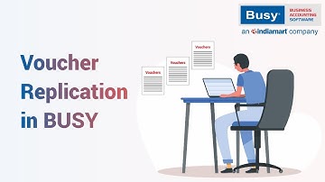 Voucher Replication in BUSY (Hindi) | BUSY se 1- click mein pure saal ki entries post karein