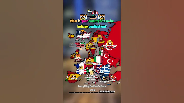 What is your country’s favorite holiday destination? 🏝️⛱️ #shorts #map #europe #geography