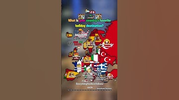 What is your country’s favorite holiday destination? 🏝️⛱️ #shorts #map #europe #geography