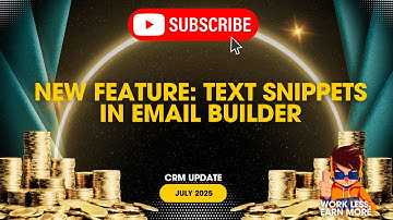 Text Snippets in Email Builder