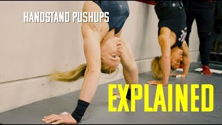 HANDSTAND PUSHUPS, HOW TO TUTORIALS // Handstand Pushups Explained with Annie Thorisdottir