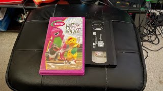 Barney Ready Set Play 2004 Vhs Side Label 239