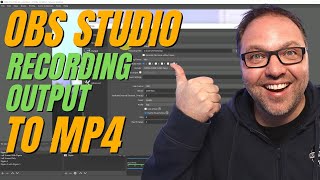 how to change obs studio recording output to .mp4 (obs export to mp4)