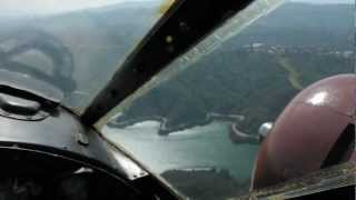 Twin Beech cockpit view