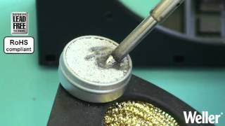weller how to use a soldering tip activator - application video