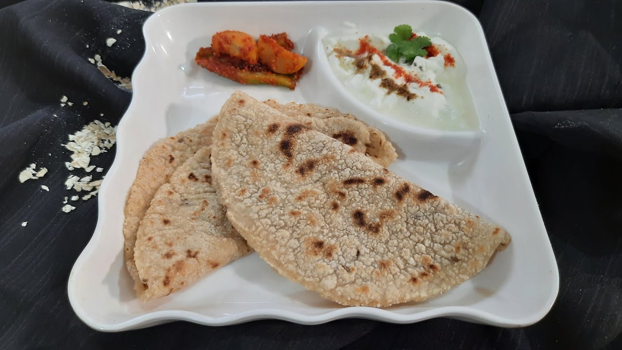 Recipe of Oats Roti without wheat Chapati of oat flour Oats atte ki roti Oats atta phulka