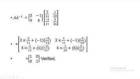 Inverse of a matrix by Adjoint method