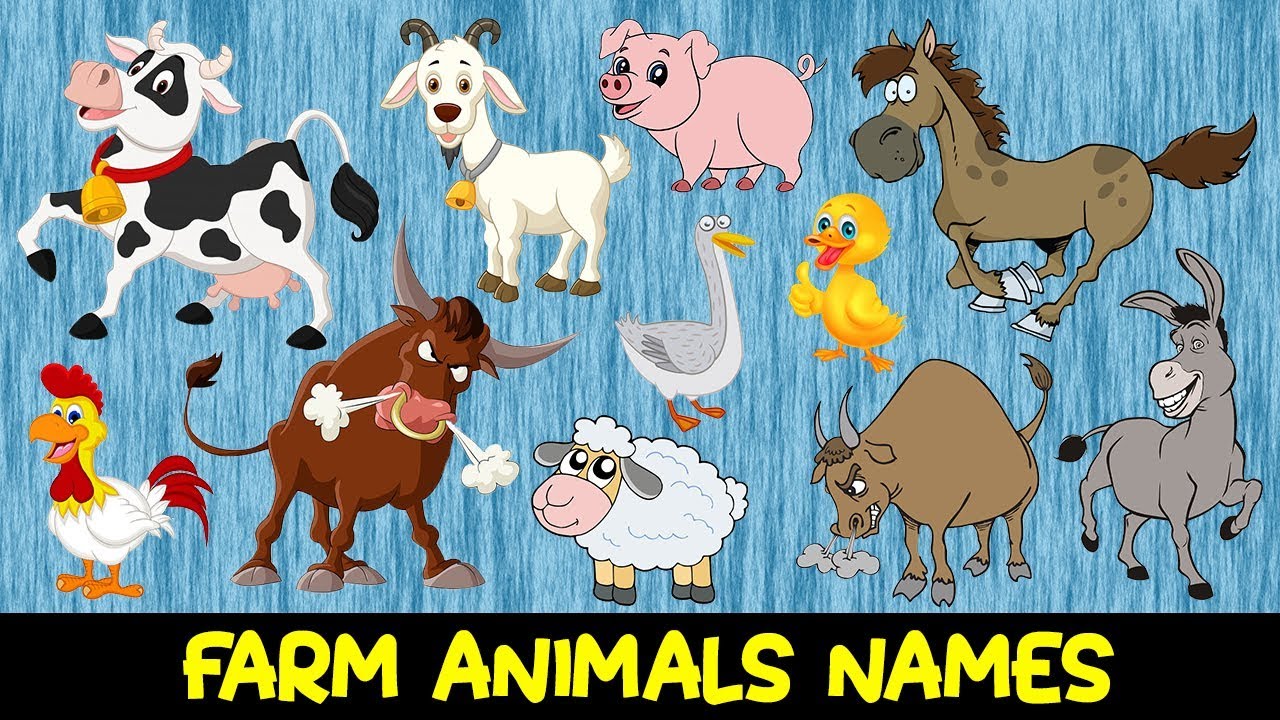horseshoe bend FARM ANIMALS for Kids | Learn FARM ANIMALS Names for Children