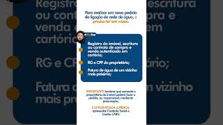 Entenda Como Fazer Um Pedido De Ligao De gua