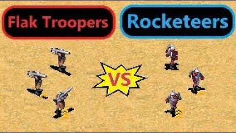 Flak Troopers vs Rocketeers - Red Alert 2