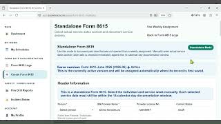 ISS CareTrack Form 8615 | Scheduled vs Standalone Mode & How to Create a Form