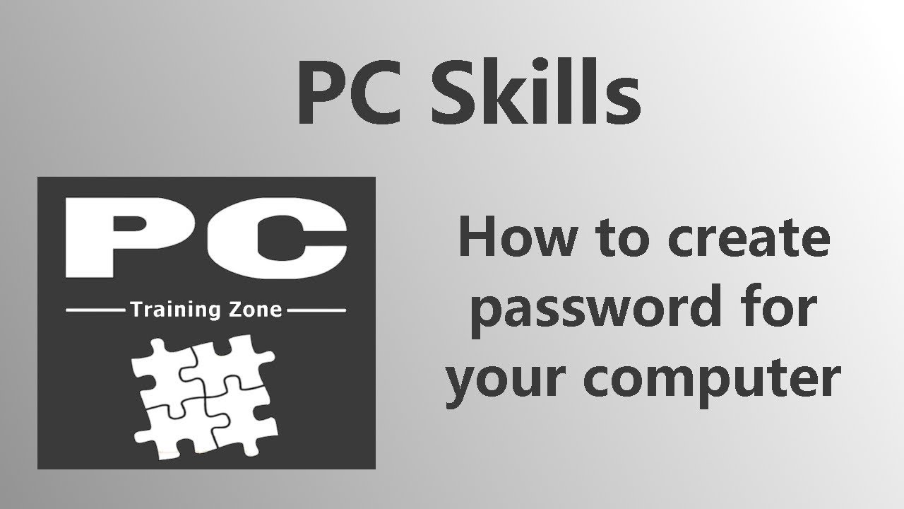 how-to-create-password-for-your-computer-pc-training-zone-youtube