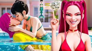 Rescuing Mermaid Zoey From Miras Plot - Huntrx Golden Kpop Demon Hunters