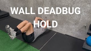Wall Deadbug Hold