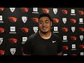 Oregon State Football: Josiah Timoteo Meets The Media (August 12, 2026)