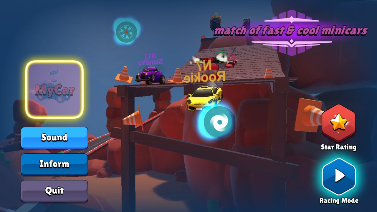 mess racing of minicar - Беги, ударяйся и прыгай до конца / Матч быстрых и крутых мини машин