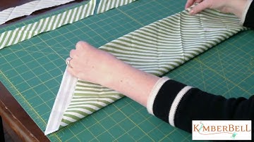 Kimberbell Designs - Hoe maak je een schuine band van een dik kwart stof
