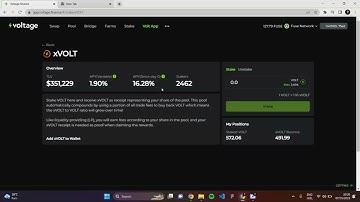 Step by step guide on how to stake volt token on VOLTAGE FINANCE DEX