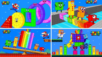 Finish the pattern? | ALL EPISODES | Funniest Numberblocks, Mario mix level up | Game Animation