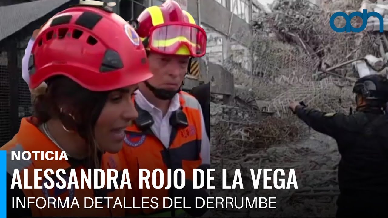 Alessandra Rojo de la Vega informa últimos detalles del derrumbe en San Antonio Abad