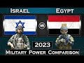 Israel vs egypt military power comparison 2023  global power