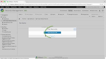 Alfresco Records Management 2.5 - File records