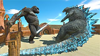 King Kong vs Godzilla 2014 | Epic Battle  Animal Revolt Battle Simulator