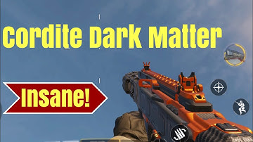 THE *NEW* CORDITE DARK MATTER INSANE GUNSMITH LOADOUT IN COD MOBILE !
