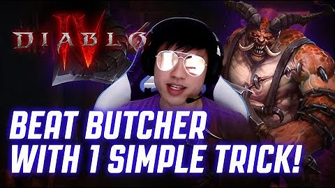 DIABLO 4 - HOW TO BEAT THE BUTCHER WITH 1 SIMPLE TRICK!