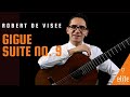 EliteGuitarist.com - Gigue from Suite No. 9 in D Minor by Robert de Visee - Performance Tavi Jinariu