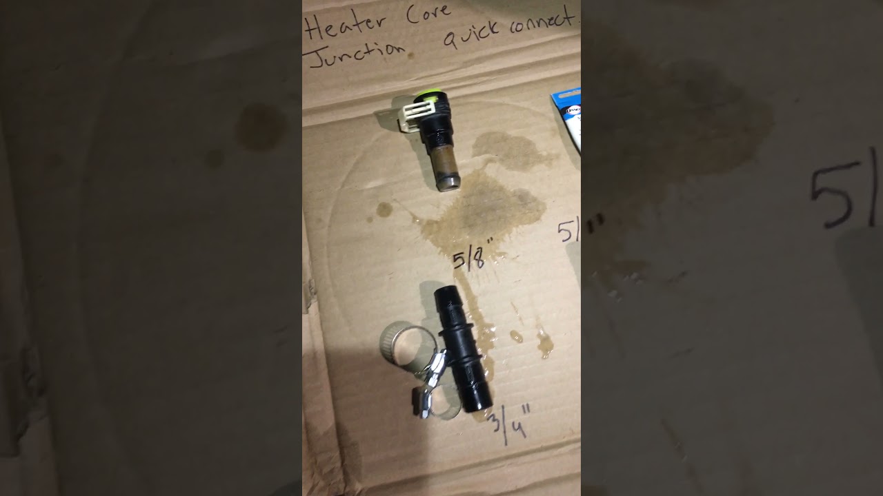 Heater hose quick connector/junction Mazda 3/5 PART 1