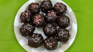 How to make chocolate cake ball recipe. children's day special ball.