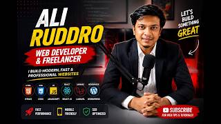 Meet Ali Fiad Ruddro | Web Developer, WordPress Expert & Trainer