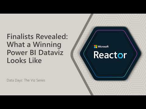Finalists Revealed: What a Winning Power BI Dataviz Looks Like thumbnail