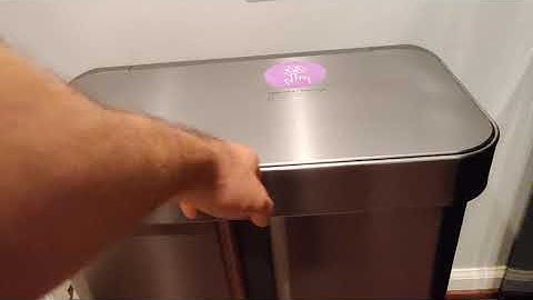 SimpleHuman 58L Double Bin Trashcan Doesn